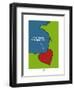 Pays B. - Cœur basque-Sylvain Bichicchi-Framed Art Print