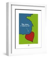 Pays B. - Cœur basque-Sylvain Bichicchi-Framed Art Print