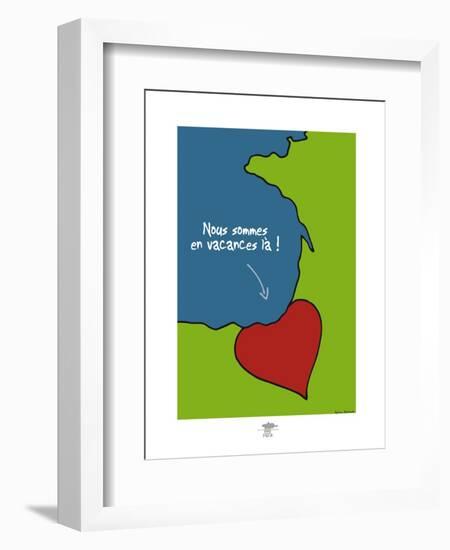 Pays B. - Cœur basque-Sylvain Bichicchi-Framed Art Print