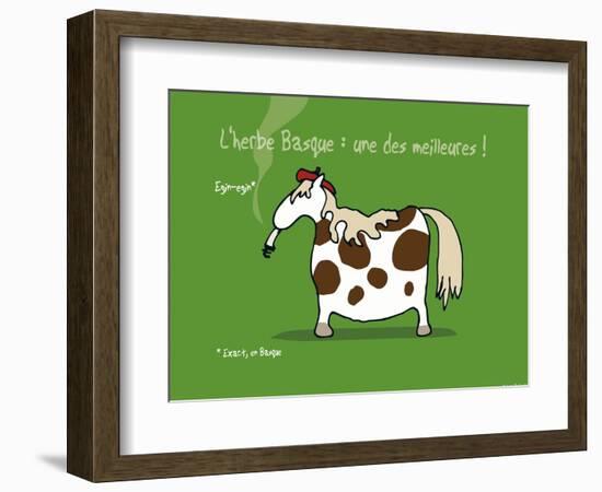 Pays B. - L'herbe basque-Sylvain Bichicchi-Framed Art Print