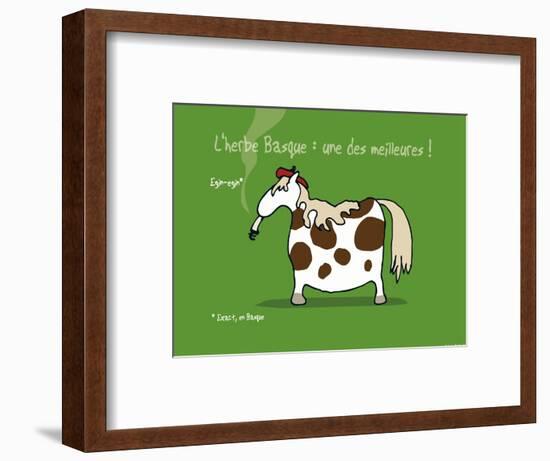 Pays B. - L'herbe basque-Sylvain Bichicchi-Framed Art Print