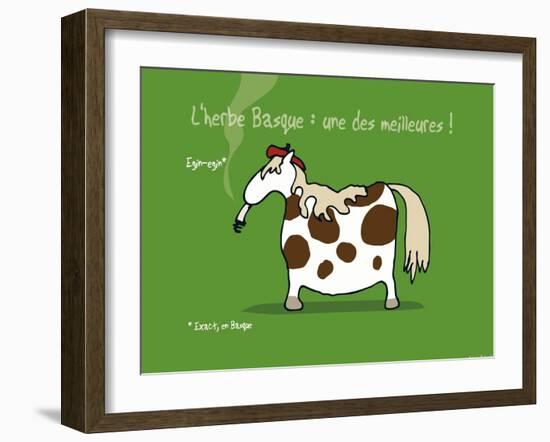 Pays B. - L'herbe basque-Sylvain Bichicchi-Framed Art Print