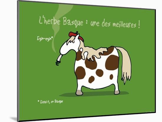 Pays B. - L'herbe basque-Sylvain Bichicchi-Mounted Art Print