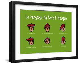 Pays B. - Langage du béret basque-Sylvain Bichicchi-Framed Art Print