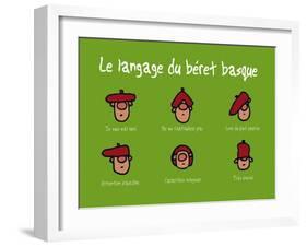 Pays B. - Langage du béret basque-Sylvain Bichicchi-Framed Art Print