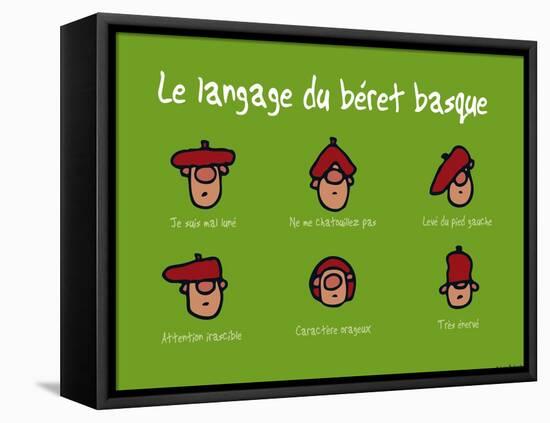 Pays B. - Langage du béret basque-Sylvain Bichicchi-Framed Stretched Canvas