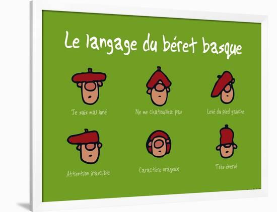 Pays B. - Langage du béret basque-Sylvain Bichicchi-Framed Art Print