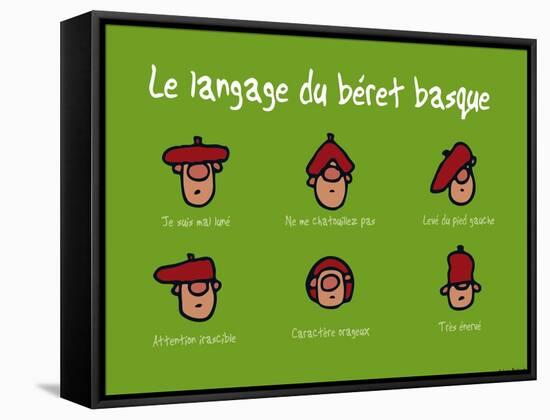 Pays B. - Langage du béret basque-Sylvain Bichicchi-Framed Stretched Canvas