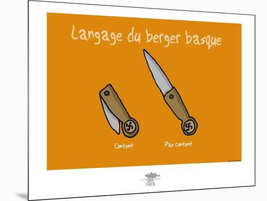 Pays B. - Langage du berger basque-Sylvain Bichicchi-Mounted Art Print