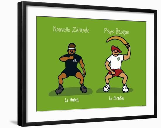 Pays B. - Le Haka basque-Sylvain Bichicchi-Framed Art Print