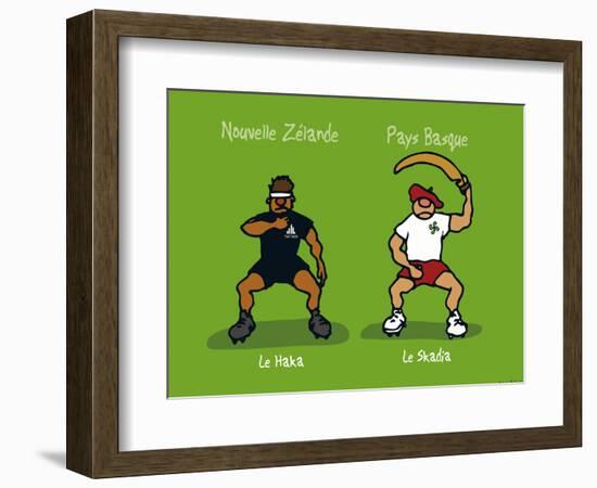 Pays B. - Le Haka basque-Sylvain Bichicchi-Framed Art Print