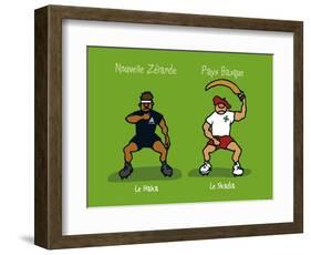 Pays B. - Le Haka basque-Sylvain Bichicchi-Framed Art Print