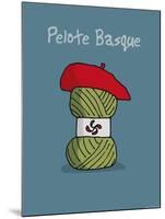 Pays B. - Pelote basque-Sylvain Bichicchi-Mounted Art Print