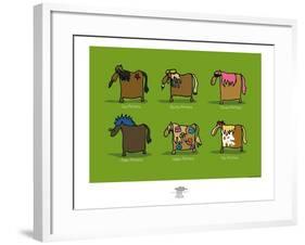 Pays B. - Pottoks-Sylvain Bichicchi-Framed Art Print