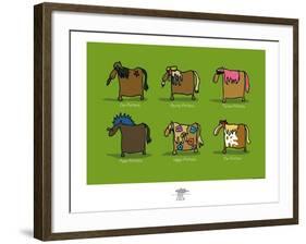 Pays B. - Pottoks-Sylvain Bichicchi-Framed Art Print