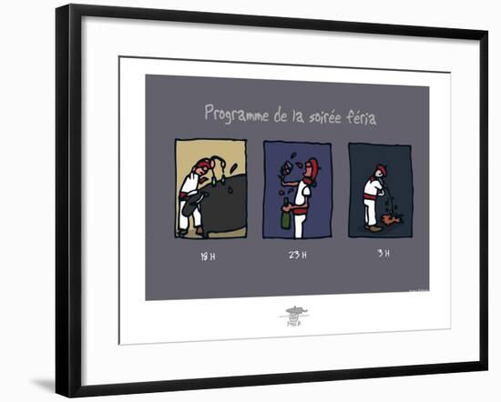 Pays B. - Programme de la féria-Sylvain Bichicchi-Framed Art Print