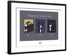 Pays B. - Programme de la féria-Sylvain Bichicchi-Framed Art Print
