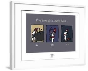 Pays B. - Programme de la féria-Sylvain Bichicchi-Framed Art Print