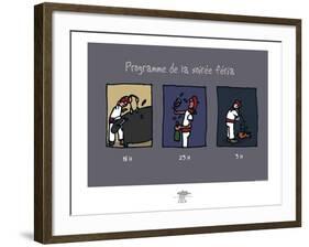 Pays B. - Programme de la féria-Sylvain Bichicchi-Framed Art Print