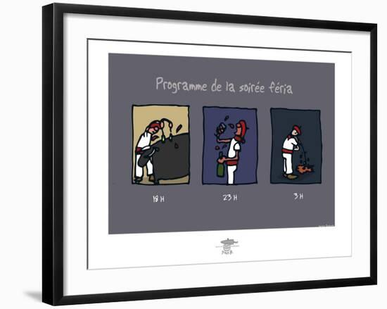 Pays B. - Programme de la féria-Sylvain Bichicchi-Framed Art Print