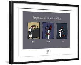 Pays B. - Programme de la féria-Sylvain Bichicchi-Framed Art Print