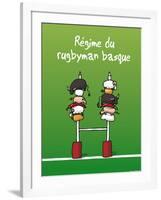 Pays B. - Régime du rugbyman basque-Sylvain Bichicchi-Framed Art Print