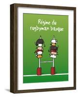 Pays B. - Régime du rugbyman basque-Sylvain Bichicchi-Framed Art Print