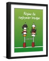 Pays B. - Régime du rugbyman basque-Sylvain Bichicchi-Framed Art Print