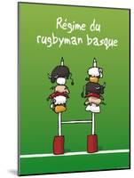 Pays B. - Régime du rugbyman basque-Sylvain Bichicchi-Mounted Art Print