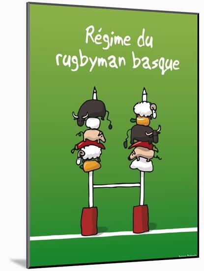 Pays B. - Régime du rugbyman basque-Sylvain Bichicchi-Mounted Art Print