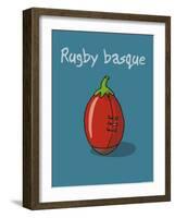 Pays B. - Rugby basque-Sylvain Bichicchi-Framed Art Print