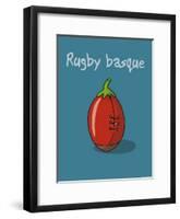 Pays B. - Rugby basque-Sylvain Bichicchi-Framed Art Print