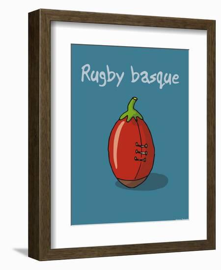 Pays B. - Rugby basque-Sylvain Bichicchi-Framed Art Print