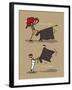 Pays B. - Tauromachie basque-Sylvain Bichicchi-Framed Art Print