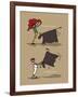 Pays B. - Tauromachie basque-Sylvain Bichicchi-Framed Art Print