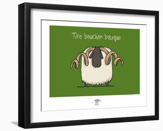 Pays B. - Tire-bouchon basque-Sylvain Bichicchi-Framed Art Print