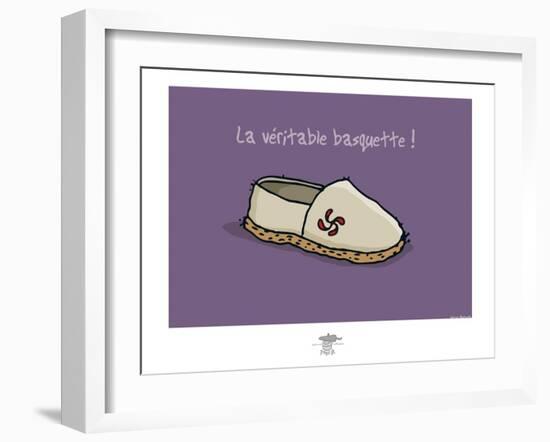 Pays B. - Véritable basquette-Sylvain Bichicchi-Framed Art Print