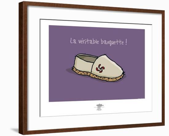 Pays B. - Véritable basquette-Sylvain Bichicchi-Framed Art Print