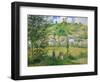 Paysage a Chaponvalle. Oil on canvas (1880) 54.5 x 65 cm R.F. 1937-51.-Camille Pissarro-Framed Giclee Print