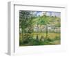 Paysage a Chaponvalle. Oil on canvas (1880) 54.5 x 65 cm R.F. 1937-51.-Camille Pissarro-Framed Giclee Print