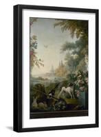 Paysage au chien-Jean Baptiste-Framed Giclee Print