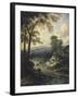 Paysage au fauconnier-Jan Wynants-Framed Giclee Print