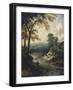 Paysage au fauconnier-Jan Wynants-Framed Giclee Print