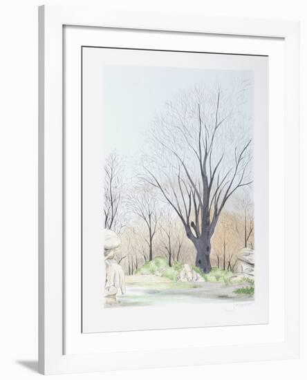 Paysage aux Arbres-Francis Saillart-Framed Limited Edition