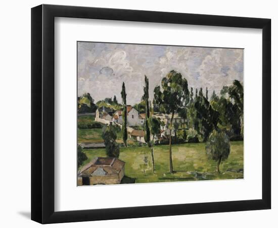 Paysage Avec Conduite d'Eau, circa 1879-Paul Cézanne-Framed Giclee Print