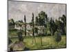 Paysage Avec Conduite d'Eau, circa 1879-Paul Cézanne-Mounted Giclee Print