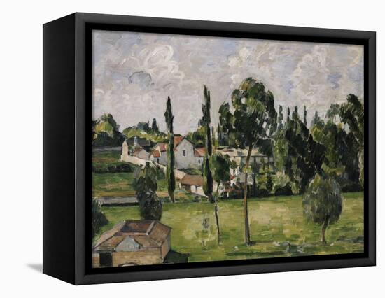 Paysage Avec Conduite d'Eau, circa 1879-Paul Cézanne-Framed Stretched Canvas
