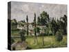 Paysage Avec Conduite d'Eau, circa 1879-Paul Cézanne-Stretched Canvas