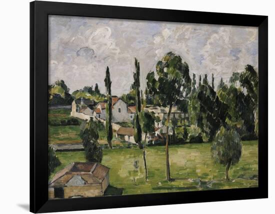 Paysage Avec Conduite d'Eau, circa 1879-Paul Cézanne-Framed Giclee Print