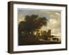 Paysage avec le château d'Egmond-Salomon Van Ruysdael-Framed Giclee Print